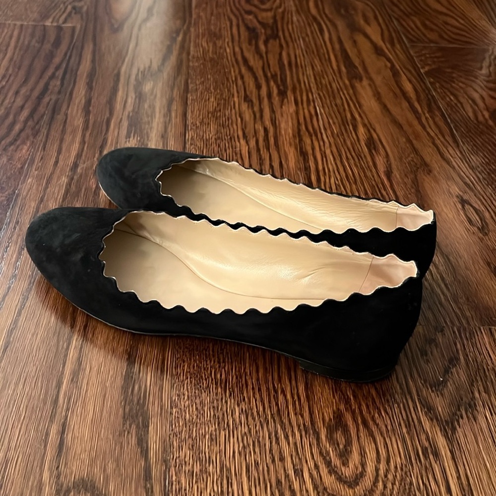 Chloe Lauren Ballerina in black suede